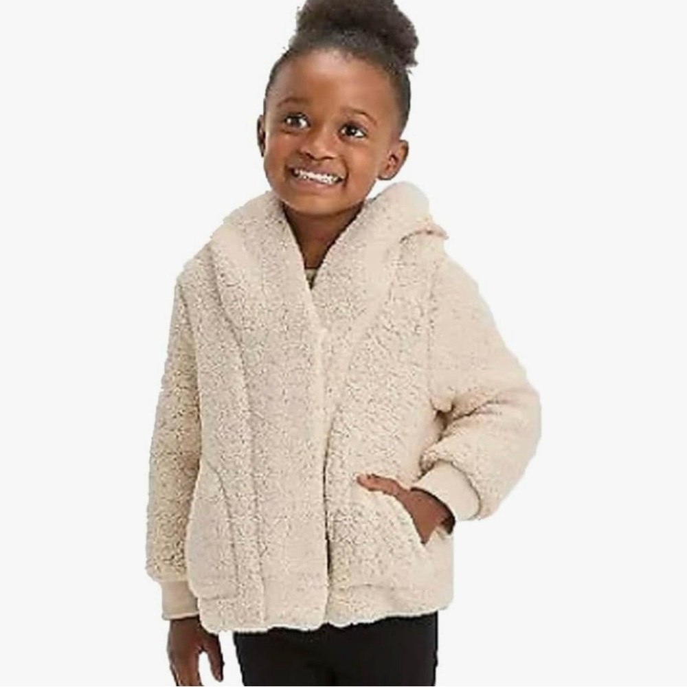 FAUX SHEARLING GIRLS JACKET